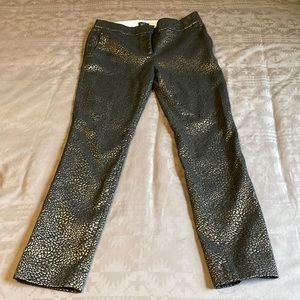 LOFT black metallic pants size 2
